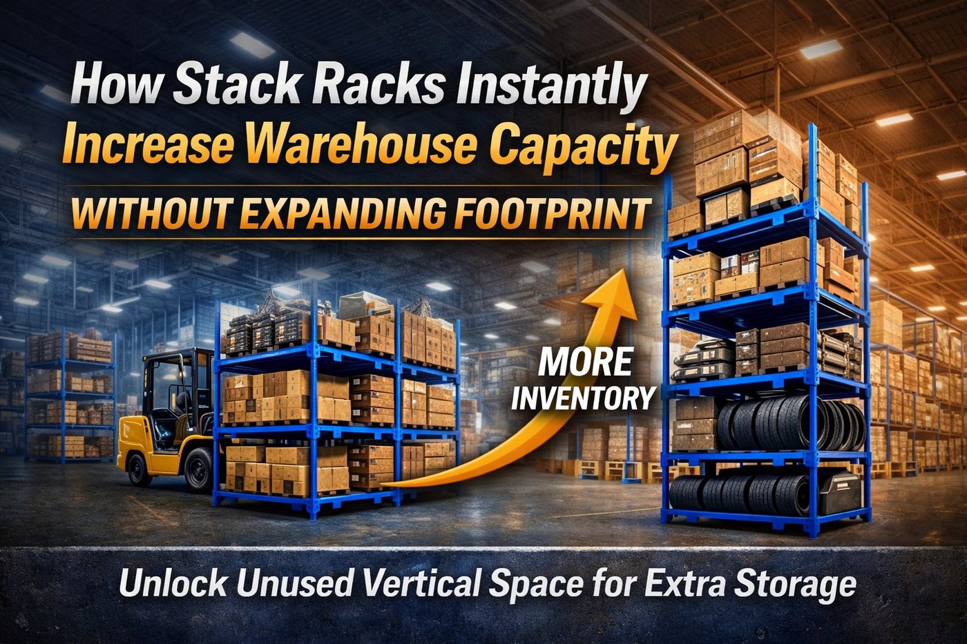 How stack racks increase warehouse capacity