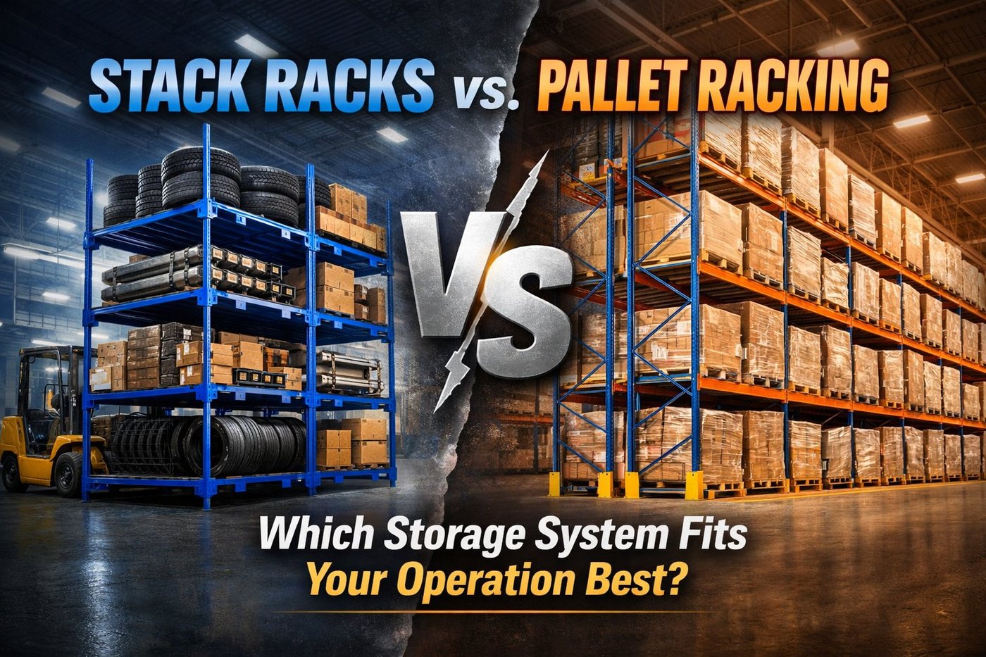 Stack racks versus pallet racking comparison